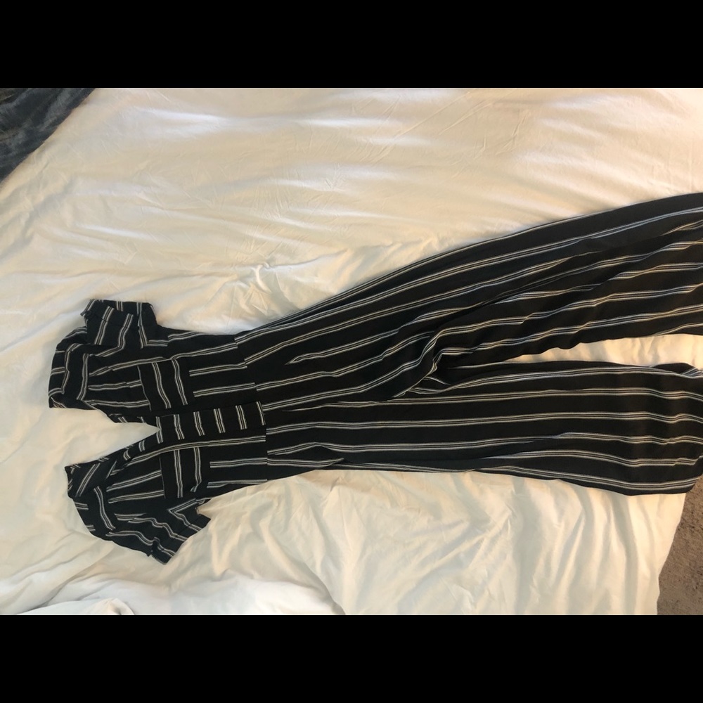 Black and white jumpsuit